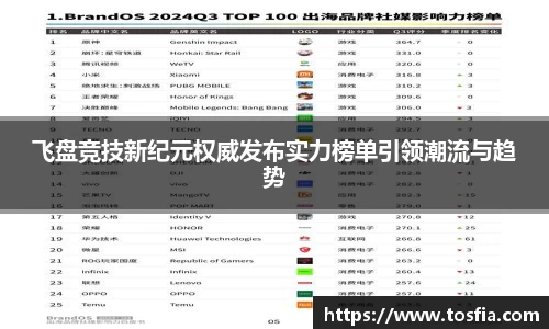 飞盘竞技新纪元权威发布实力榜单引领潮流与趋势