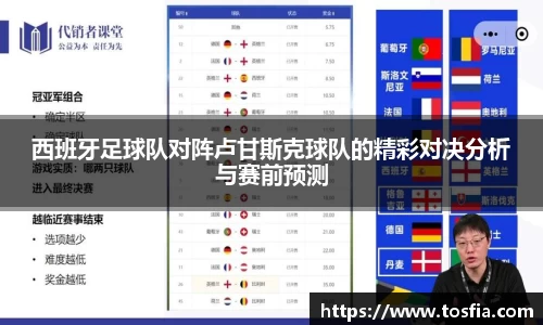 西班牙足球队对阵卢甘斯克球队的精彩对决分析与赛前预测